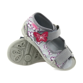 Sandali Befado scarpe per bambini 242P090 viola grigio rosa 5