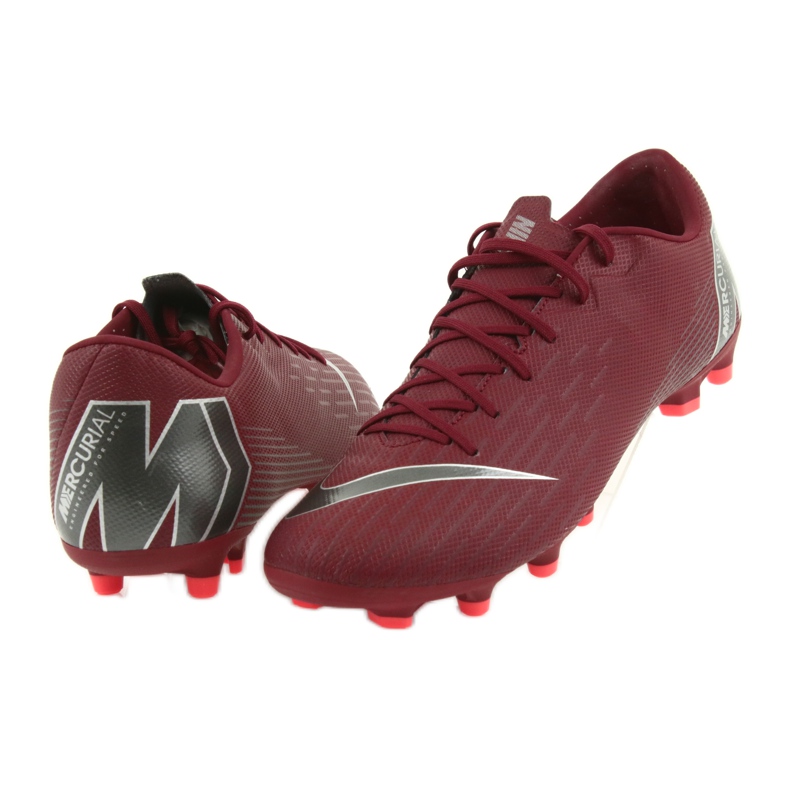Nike Mercurial Vapor 12 Academy FG M AH7375-606 scarpe da calcio chiaretto rosso 5