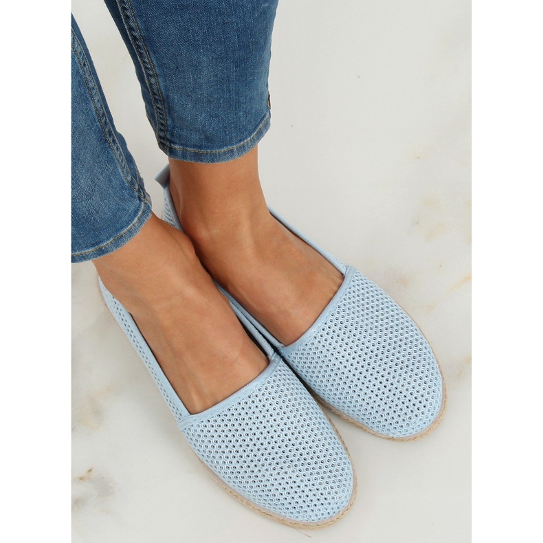 Espadrillas in rete blu JX1029 L.BLUE 2
