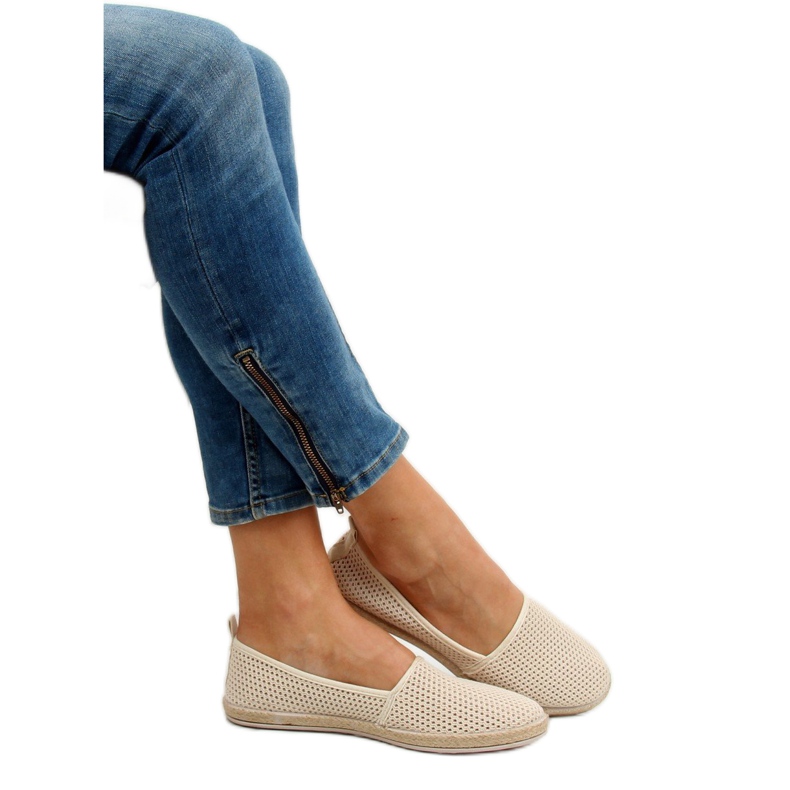 Espadrillas in rete beige JX1029 Beige 2