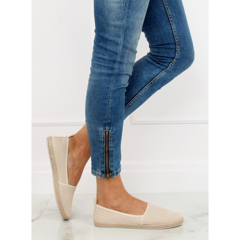 Espadrillas in rete beige JX1029 Beige 1