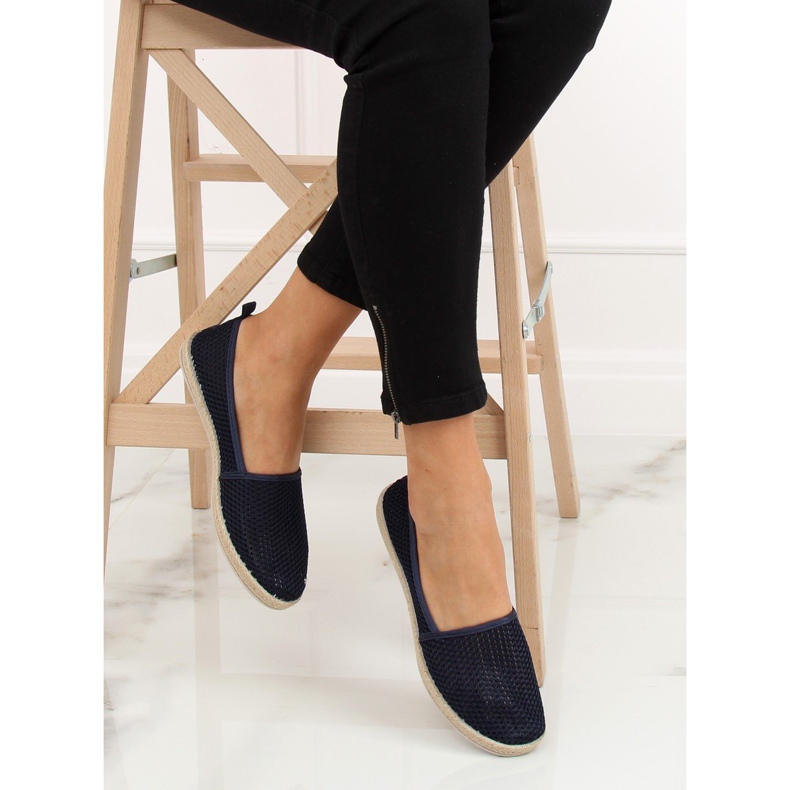 JX1029 Espadrillas in rete blu navy navy 1