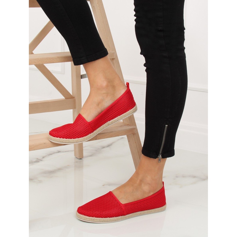 Espadrillas in rete rossa JX1029 Red rosso 1