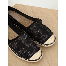 Espadrillas nere in pizzo MB188-225 Black nero 2