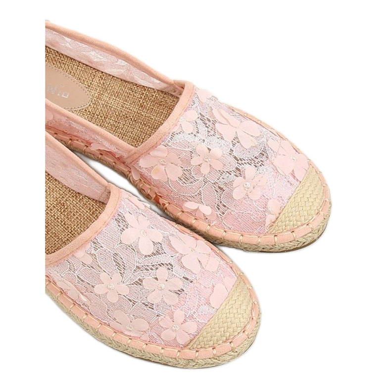 Espadrillas in pizzo rosa MB188-225 Pink 2