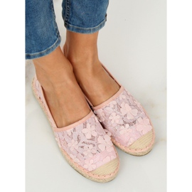 Espadrillas in pizzo rosa MB188-225 Pink 1