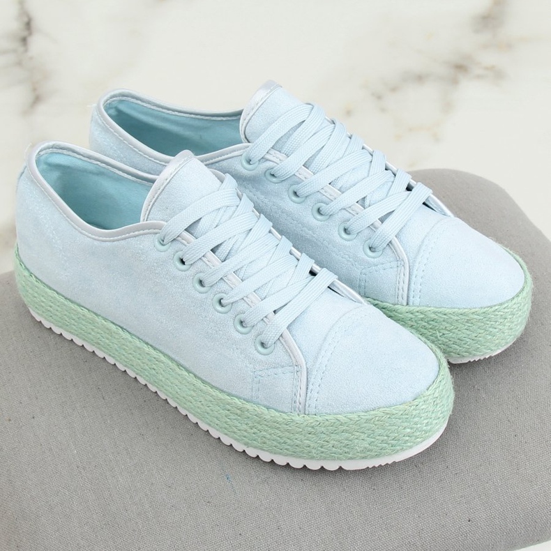 Espadrillas blu Sneaker R-365 LT.BLUE 1