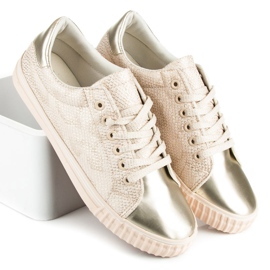 Sneakers Con Punta Lucida marrone 2