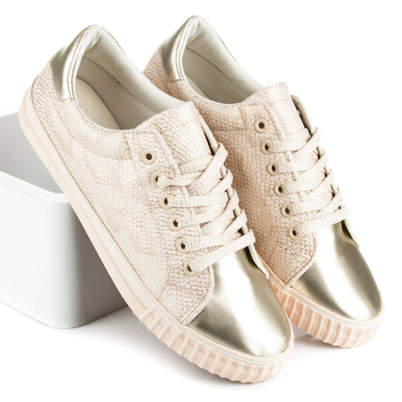 Sneakers Con Punta Lucida marrone 2