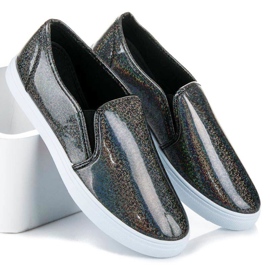 BOSHIMAO Scarpe da ginnastica senza lacci nero 2