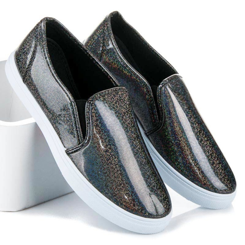 BOSHIMAO Scarpe da ginnastica senza lacci nero 2