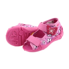 Sandali Befado scarpe per bambini 242P091 viola rosa 4