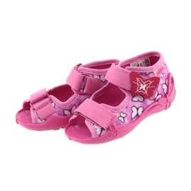 Sandali Befado scarpe per bambini 242P091 viola rosa 3