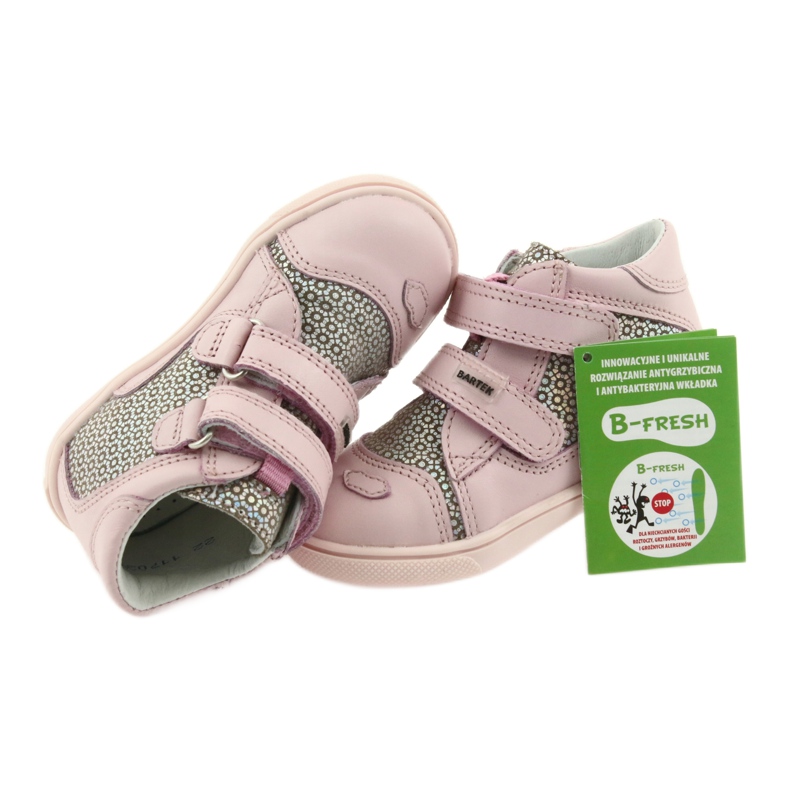 Bartek Girls 'chiusura strappo Boots11703 Pink rosa 6