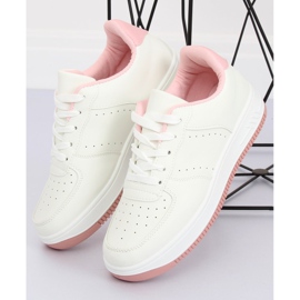 Bianco e rosa LV75P Scarpe sportive rosa bianca 1