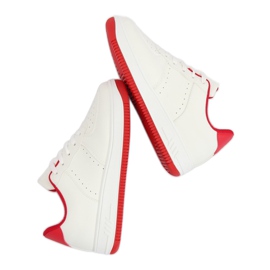 LV75P Scarpe sportive rosse bianche e rosse bianca 1