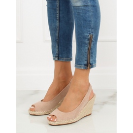 Espadrillas su zeppa beige YY29P Beige 2