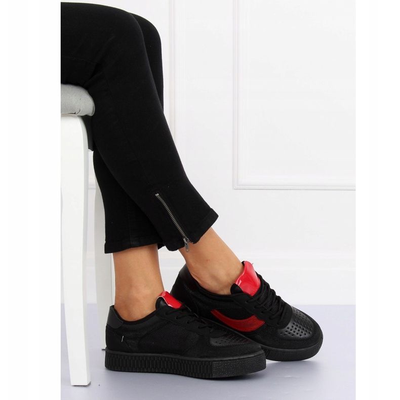 Nero LA51P Sneakers creepersy nere 2