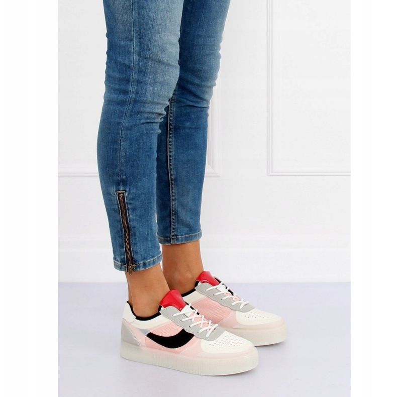 LA51P rosa Sneakers creepersy rosa 1