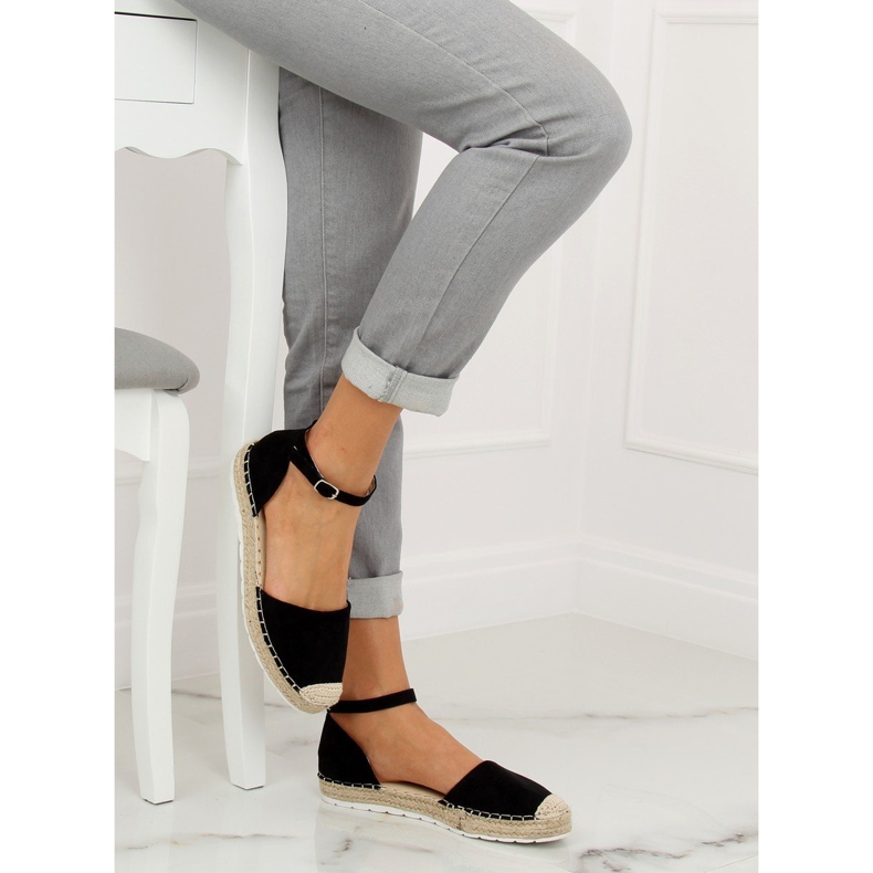 Espadrillas nere da donna JH85 Black nero 1