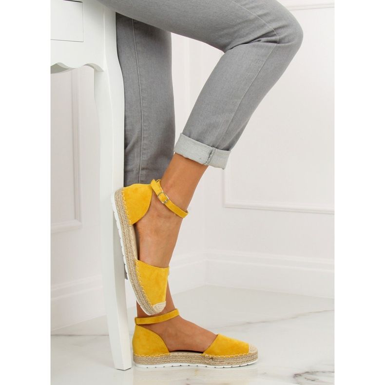 Espadrillas gialle da donna JH85 Yellow giallo 1