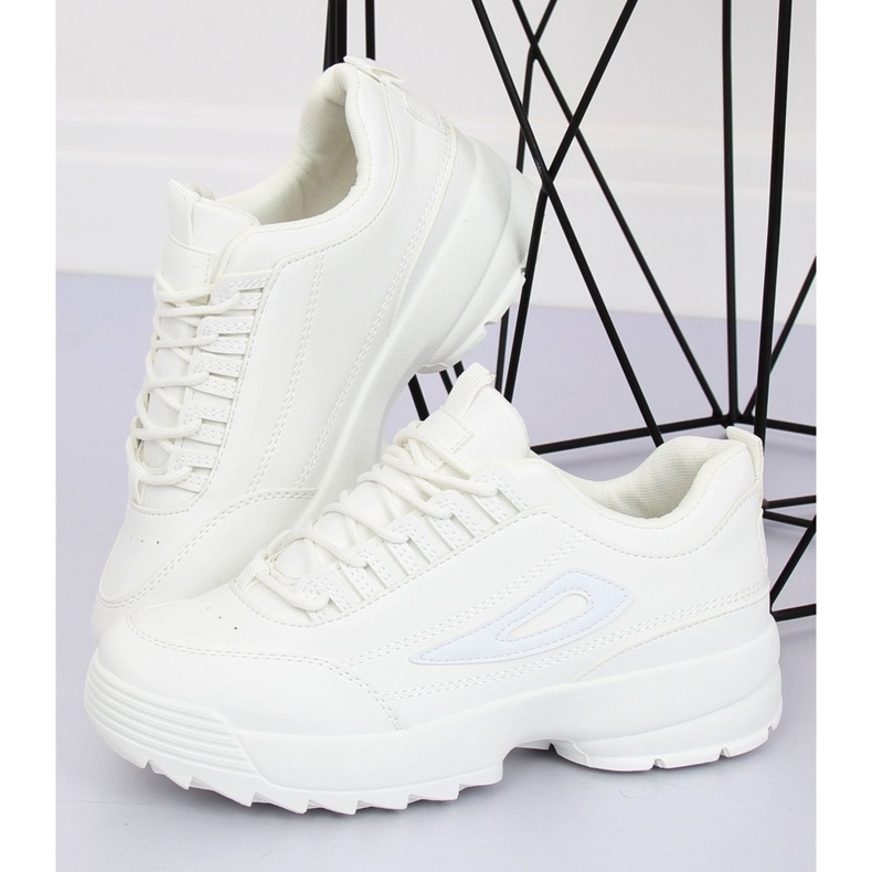 Bianco BL153P Scarpe sportive bianche bianca 2
