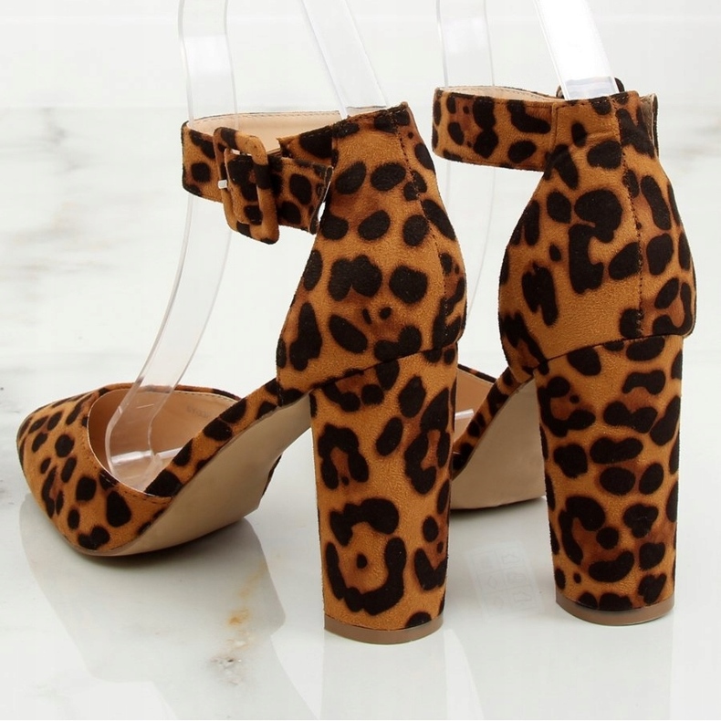Décolleté sul leopardo SY33P Leopard post marrone 2