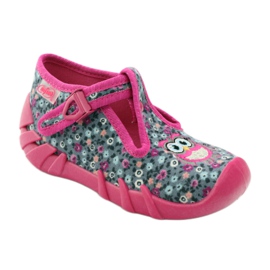 Scarpe per bambini Befado 110P302 rosa grigio 2
