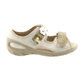 Befado scarpe per bambini pu 065P121 giallo marrone 1