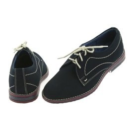 Gregors Scarpe da ragazzo 141 pelle blu navy blu 4
