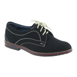 Gregors Scarpe da ragazzo 141 pelle blu navy blu 1
