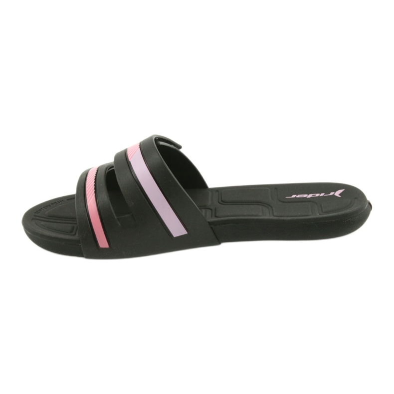 Ciabatte da piscina per donna ricreative Rider 82503 nere nero rosa 2