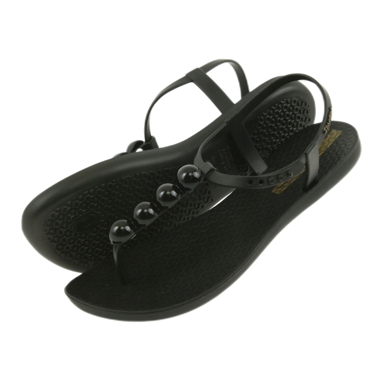 Ipanema sandali scarpe da donna infradito con palline 82517 nero 4