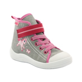 Scarpe per bambini Befado 268X059 rosa grigio 2