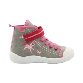 Scarpe per bambini Befado 268X059 rosa grigio 1