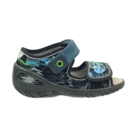 Befado scarpe per bambini pu 433P028 grigio blu 1
