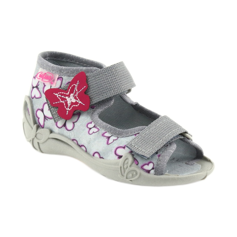 Scarpe per bambini Befado 242P090 viola grigio rosa 2