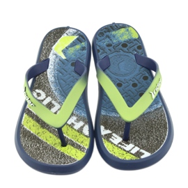 Pantofole scarpe per bambini Rider 82563 blu navy grigio verde 3