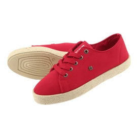 Ballerine espadrillas scarpe da donna rosse Big star 274424 rosso 4