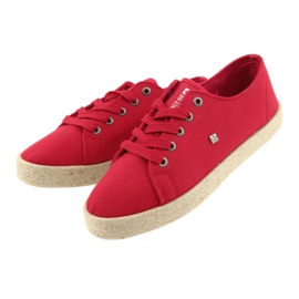 Ballerine espadrillas scarpe da donna rosse Big star 274424 rosso 3