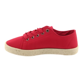 Ballerine espadrillas scarpe da donna rosse Big star 274424 rosso 2