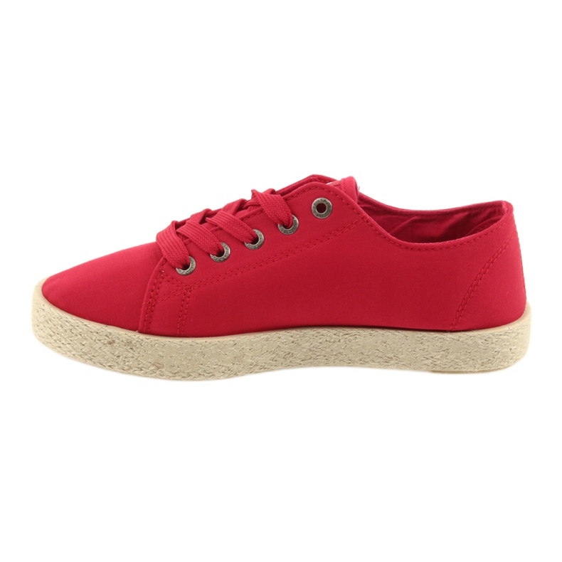 Ballerine espadrillas scarpe da donna rosse Big star 274424 rosso 2