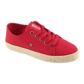 Ballerine espadrillas scarpe da donna rosse Big star 274424 rosso 1