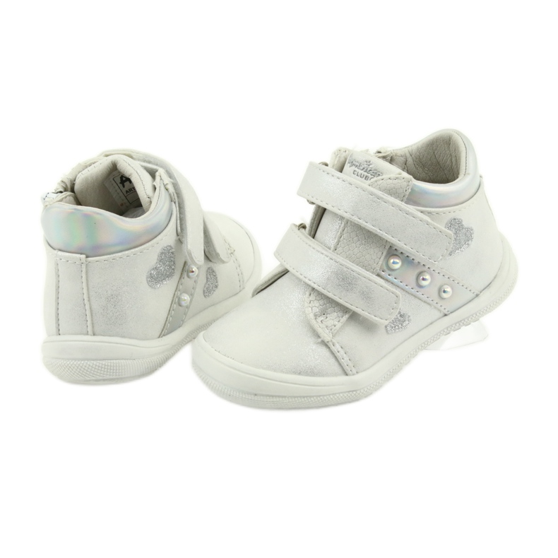 American Club Scarpe sportive ADI per bambini nel cuore degli americani bianco grigio 4