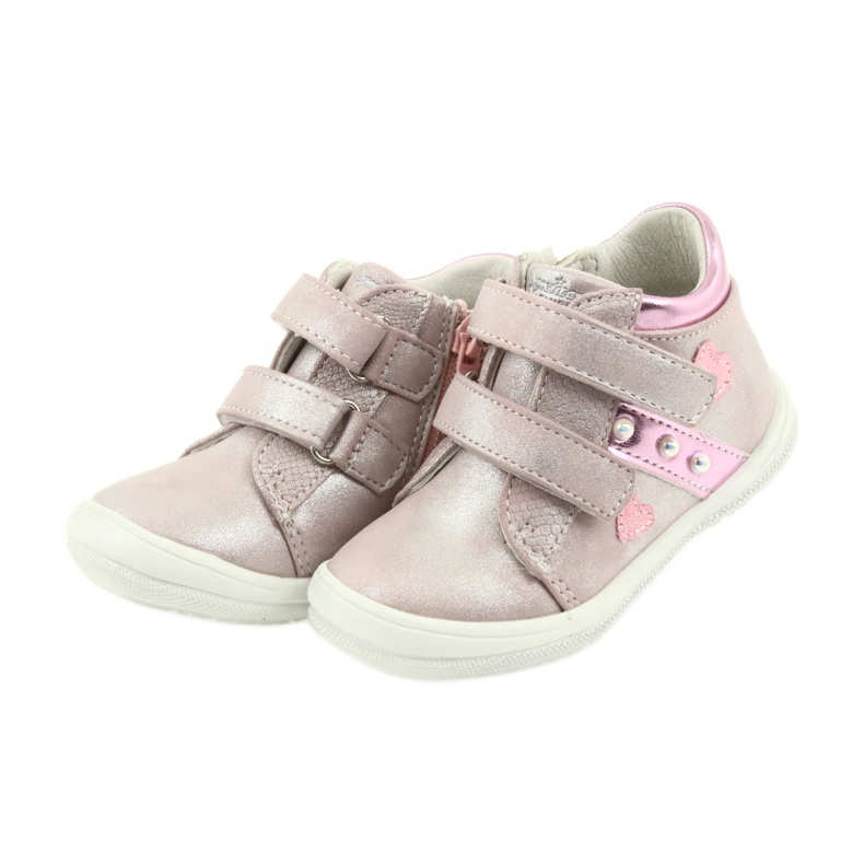 American Club Scarpe sportive ADI per bambini nel cuore degli americani grigio rosa 3