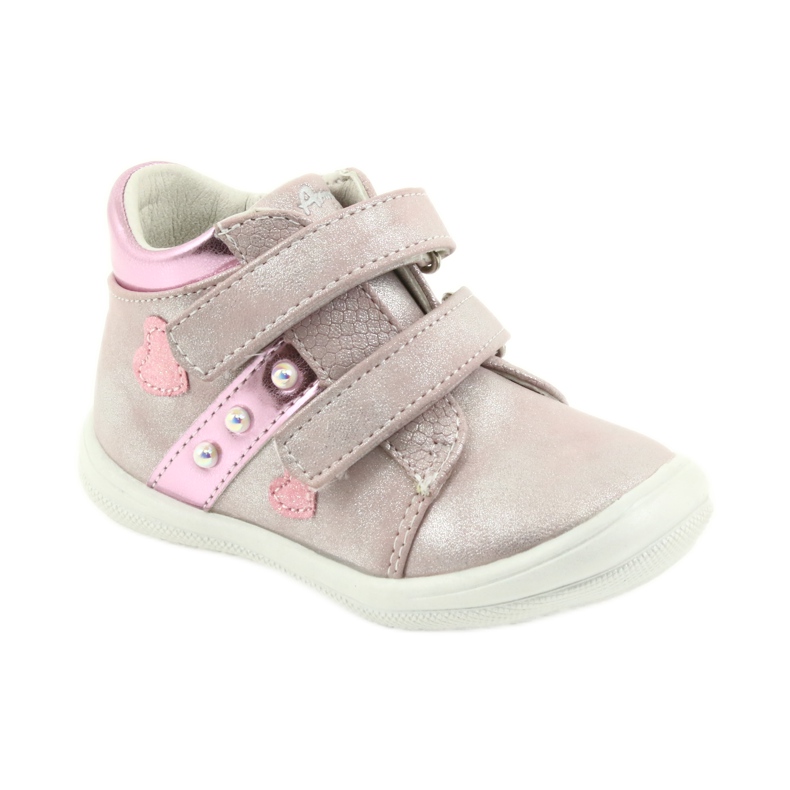 American Club Scarpe sportive ADI per bambini nel cuore degli americani grigio rosa 1