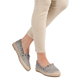 Evento Espadrillas In Camoscio Con Jets grigio 1