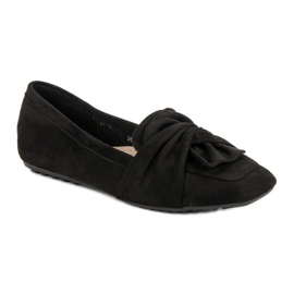 Ballerine in camoscio nero 1