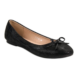 Queentina Ballerine nere classiche nero 1
