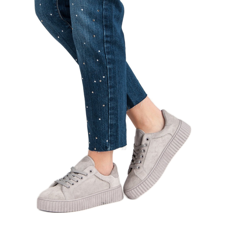 Seastar Creepers in camoscio grigio 1